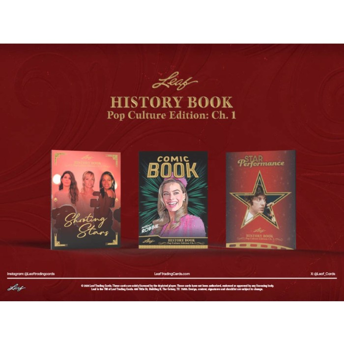 2024 Leaf History Book Pop Culture Edition Chapter 1 Box