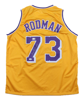 Dennis Rodman (HOF) Signed Autographed Lakers Custom Jersey (JSA COA)