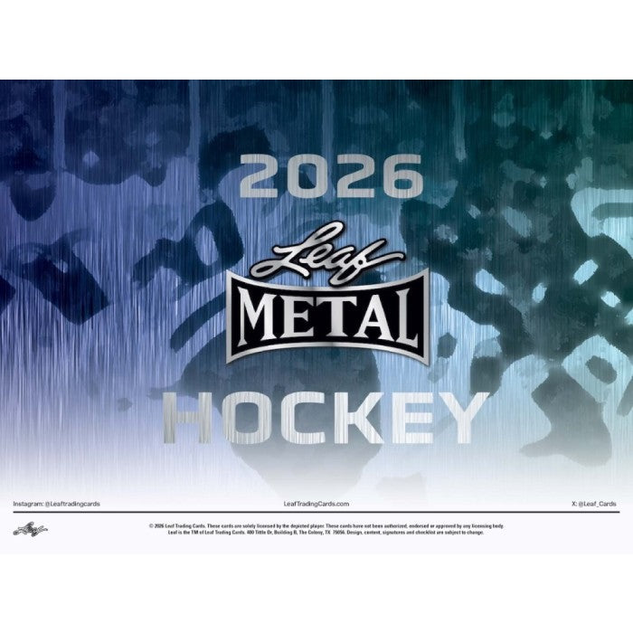 2026 Leaf Metal Hockey Hobby 12-Box Case