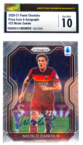 2020-21 Panini Chronicles - Nicolo Zaniolo 23 - Auto /500 - CSG CGC 10