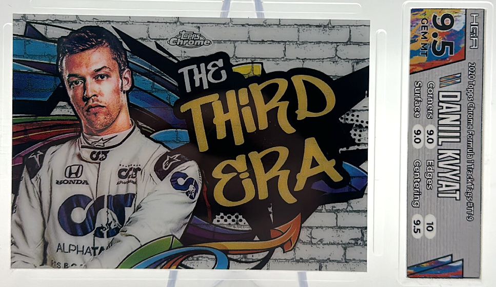 2020 Topps Chrome F1 - Daniil Kvyat TT-9 - Track Tags - HGA 9.5