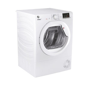 Hoover HLEC10DE H-Dry 300, 10kg, Condenser Tumble Dryer, Aquavision, White, Sensor Dry, NFC