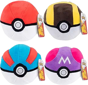 Pokemon 5 Inch Pokeball Plush