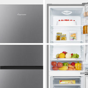 Fridgemaster MC50165EB 50cm Freestanding 60/40 Fridge Freezer - 175-litre capacity with Crisper box - Reversible Door
