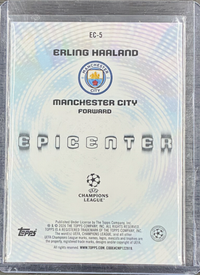 2025-26 Topps UEFA Champion's League - Erling Haaland #EC-5 - Epicenter Case Hit Insert