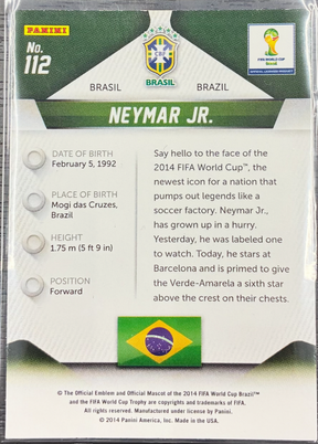 2014 Panini Prizm FIFA World Cup - Neymar Jr #112