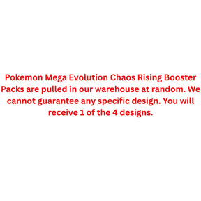 Pokemon Mega Evolution Chaos Rising Booster Pack