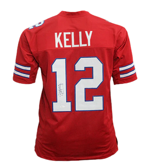 Jim Kelly HOF Signed Autographed Red Custom Jersey