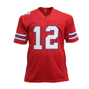 Jim Kelly HOF Signed Autographed Red Custom Jersey