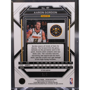 2022 Panini Prizm Basketball - Aaron Gordon 41 - Black Yellow /5