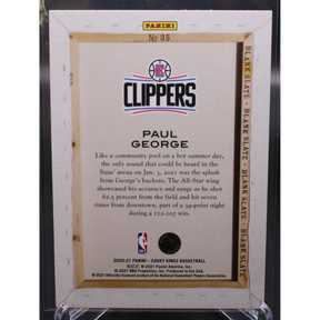2020-21 Court Kings Basketball - Paul George 35 - Blank Slate