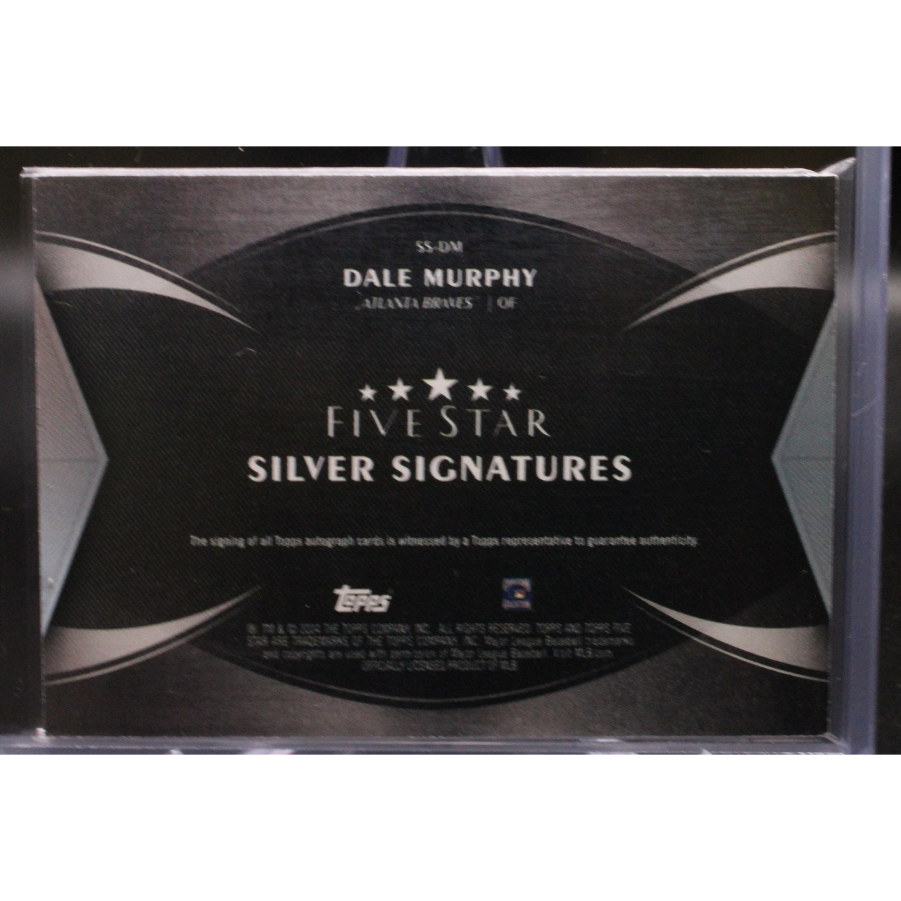 2024 Topps Five Star Baseball - Dale Murphy SS-DM - Silver Signatures /30