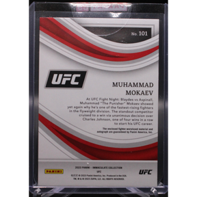 2023 Panini Immaculate UFC - Muhammad Mokaev 101  - Mem Auto /99