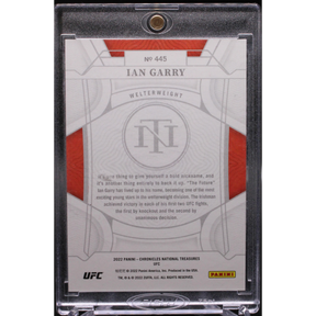 2022 Panini Chronicles UFC - Ian Garry 445 - National Treasures /99