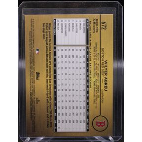 2024 Topps Series 2 Baseball - Wilyer Abreu 672 - Gold Mirror SP