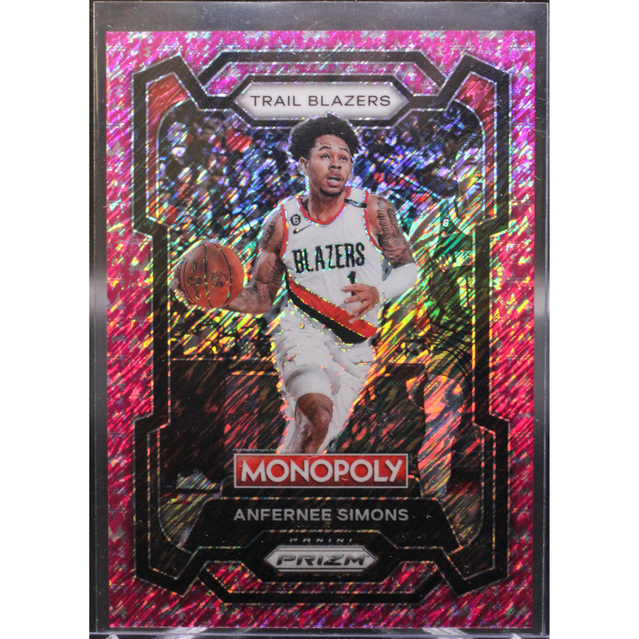 2023 Panini Prizm Monopoly - Anfernee Simons 74 - Pink Millionaire /5