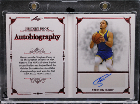 2023 Leaf History Book Sports Edition ch.1 - Stephen Curry A-SC1 - Autobiography booklet /3