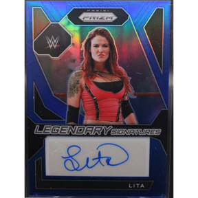 2024 Panini Prizm WWE - Lita LS-LTA - Legendary Signatures Blue /49