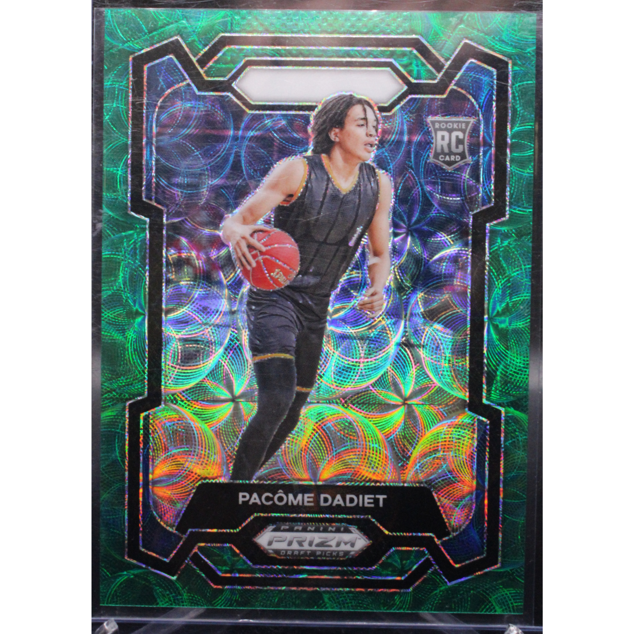 2024 Panini Prizm Draft Picks Basketball - Pacome Dadiet 81 - Green Scope /8
