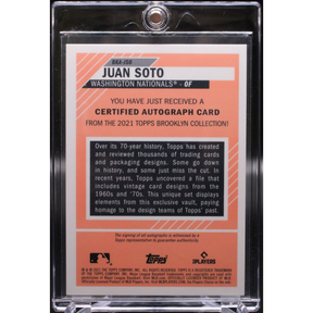 2021 Topps Brooklyn Collection Baseball - Juan Soto BKA-JSO - Auto /70