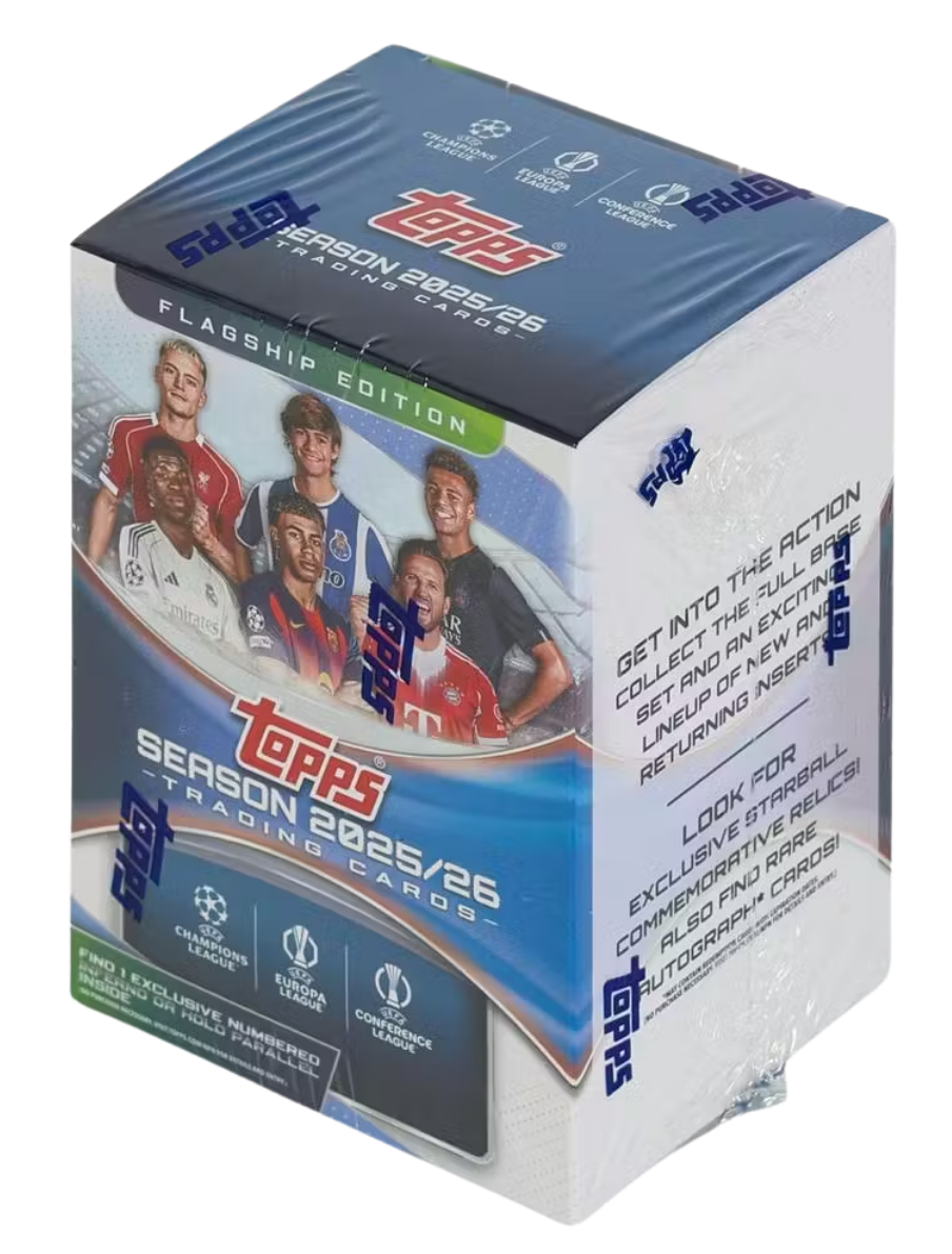 2025-26 Topps UEFA Club Competitions Soccer 7-Pack Blaster Box