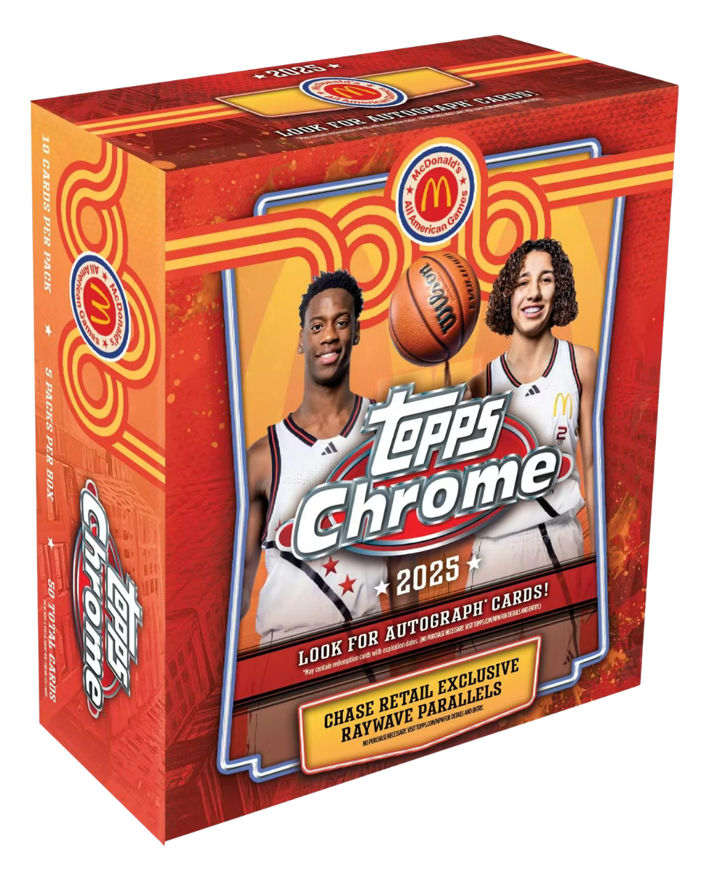 2025 Topps Chrome McDonald's All American Basketball Mega Box