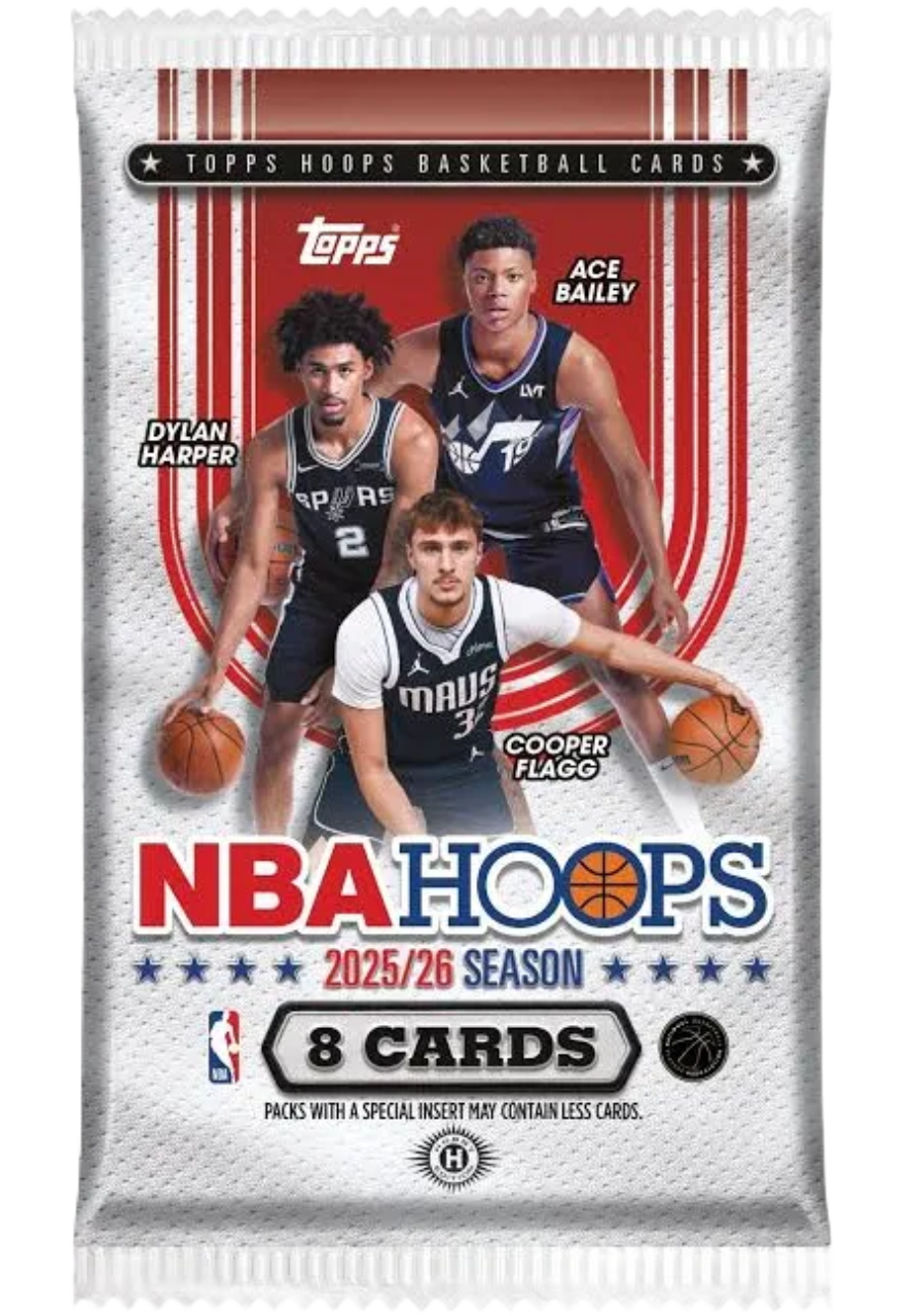 2025-26 Topps NBA Hoops Basketball Hobby Pack