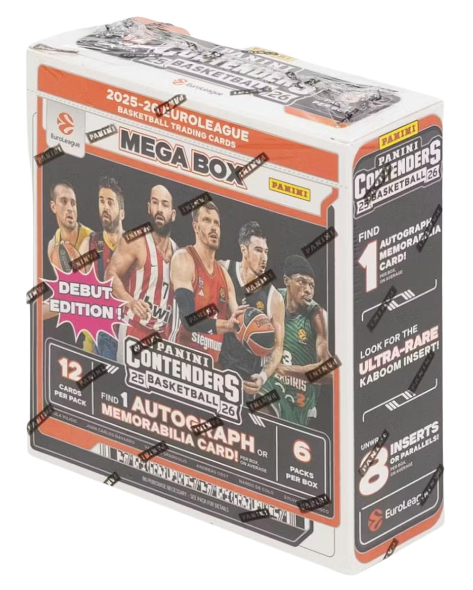 2025-26 Panini Contenders EuroLeague Basketball Mega Hobby Box