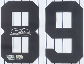 Jasson Dominguez Autographed Jersey JSA Authenticated (MLB & Fanatics)