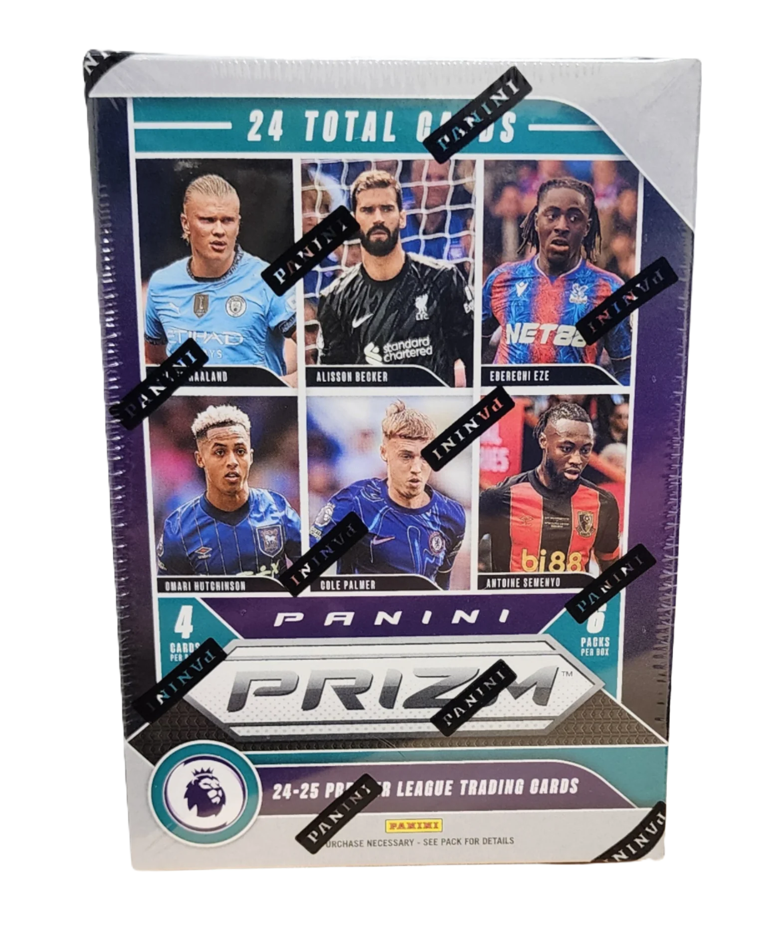 2024-25 Panini Prizm Premier League EPL Soccer 6-Pack Blaster Box (Pink Mosaic Prizms)