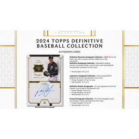 2024 Topps Definitive Baseball Hobby 2 Box Case