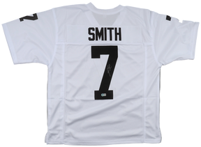 Geno Smith Autographed Signed Raiders Football Jersey (Beckett)