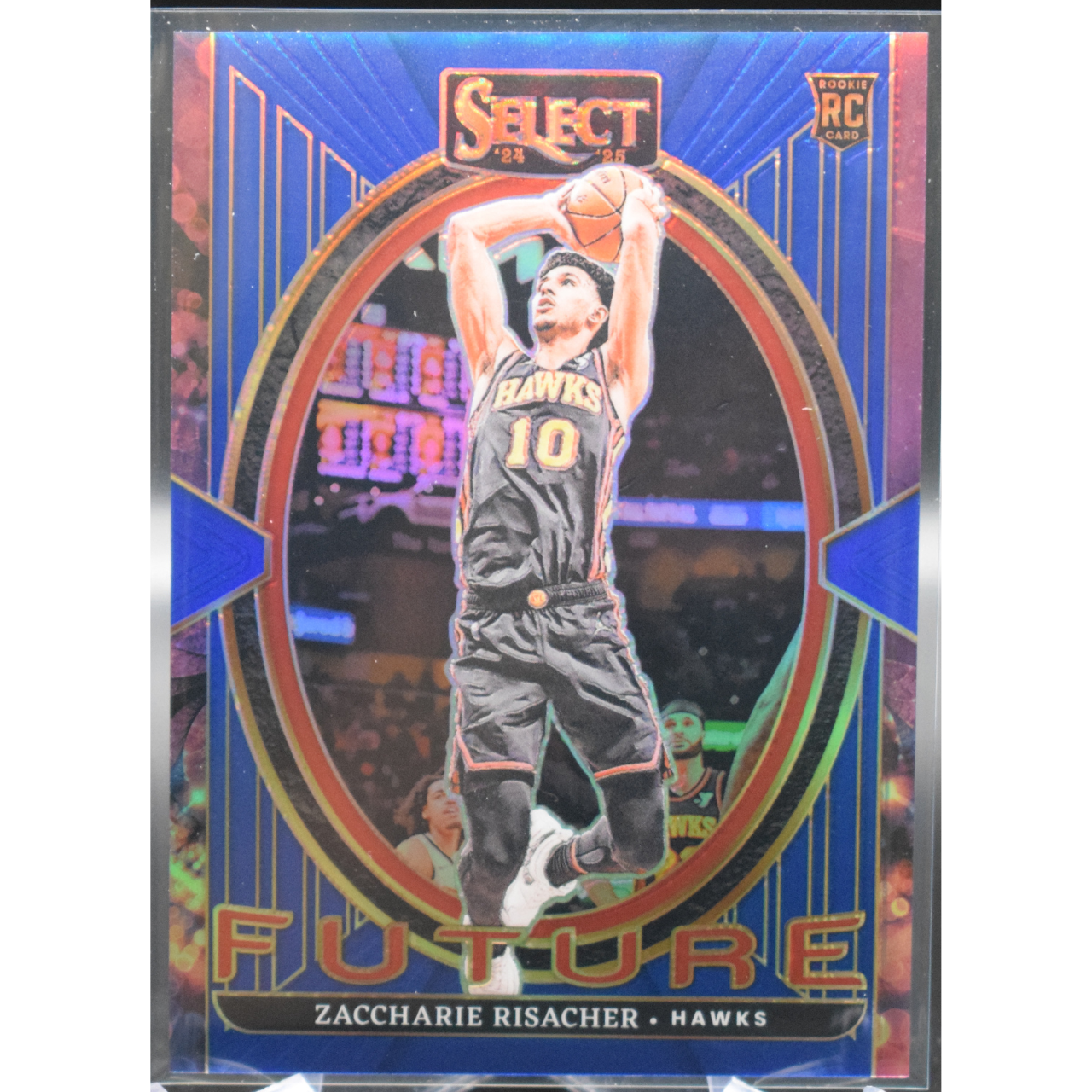 2024 Panini Select Basketball - Zaccharie Risacher 18 - Future Blue /75