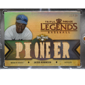2012 Topps Triple Threads Baseball - Jackie Robinson TTRL-13 - Legends Mem 21/36