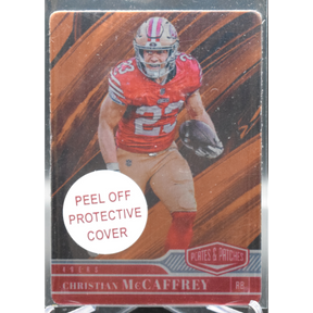2023 Panini Plates & Patches Football - Christian Mccaffrey 86 - Gold /10
