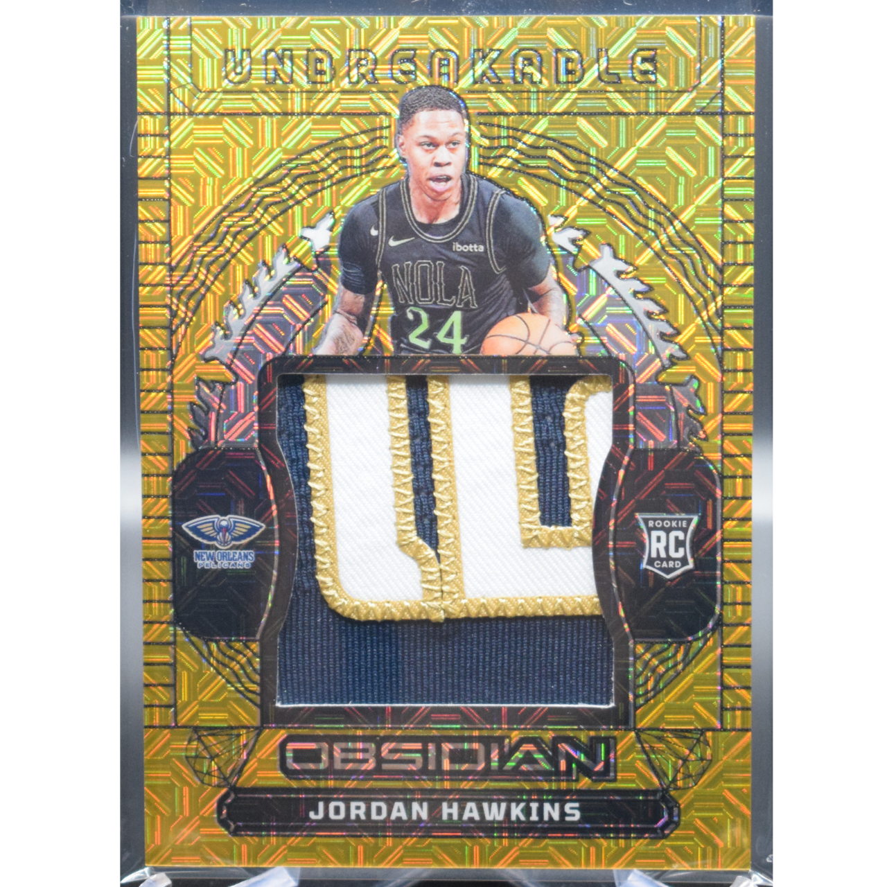 2023 Panini Obsidian Basketball - Jordan HawkinsUM-HAV - Unbreakable Mem 05/10