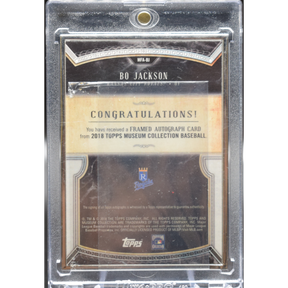 2018 Topps Museum Collection - Bo Jackson MFA-BJ - Framed Auto /15